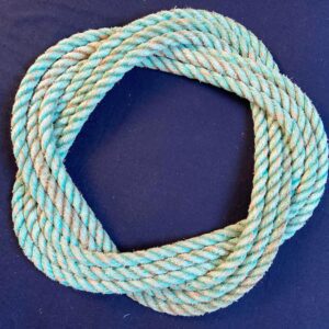 Classic rope wreath handmade in Cornwall