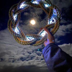 Traditional wreath hand made to order from old fishing rope