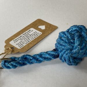 Monkey Fist Keyring ~ St Ives Royal Blue