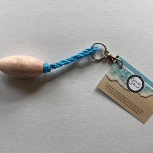 Float Keyring ~ St Ives Sky Blue (pink float)