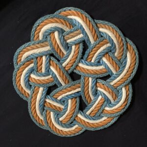 Celtic Knot Wall Art/Mat ~ St Ives / Newlyn (Blue)