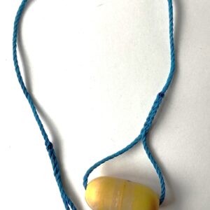 Light/Bell Pull ~ yellow float, blue rope