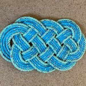 Mat ~ Newlyn Blue lined with Newlyn Aqua