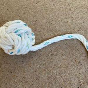 Door Stop ~ "Helluva" Monkey Fist in white