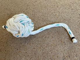 Door Stop ~ "Helluva" Monkey Fist in white