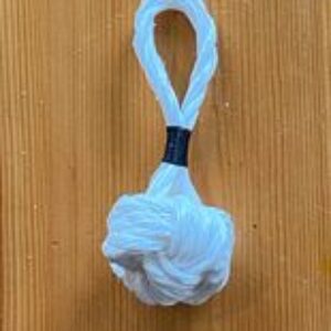 Christmas Monkey Fist "Buoyball" ~ Sea Spray White
