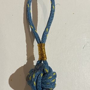 Christmas Monkey Fist Buoyball ~ Marsden Bay/ gold thread