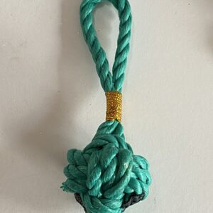 Christmas Monkey Fist Buoyball ~ soft green