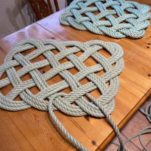 Cornish Square Mat ~ St Ives Aqua Green